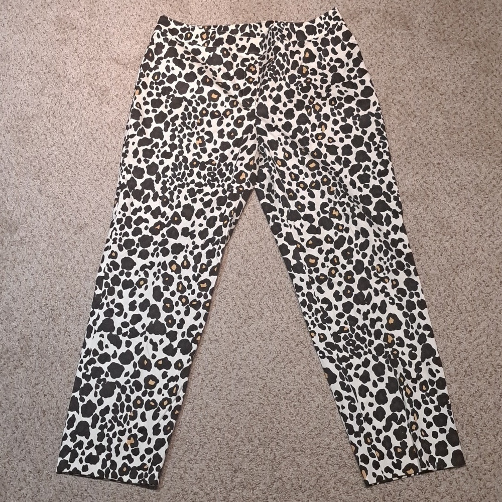 ST. JOHN Boutiques sz 12 imported animal print style pants, orig. $795.00